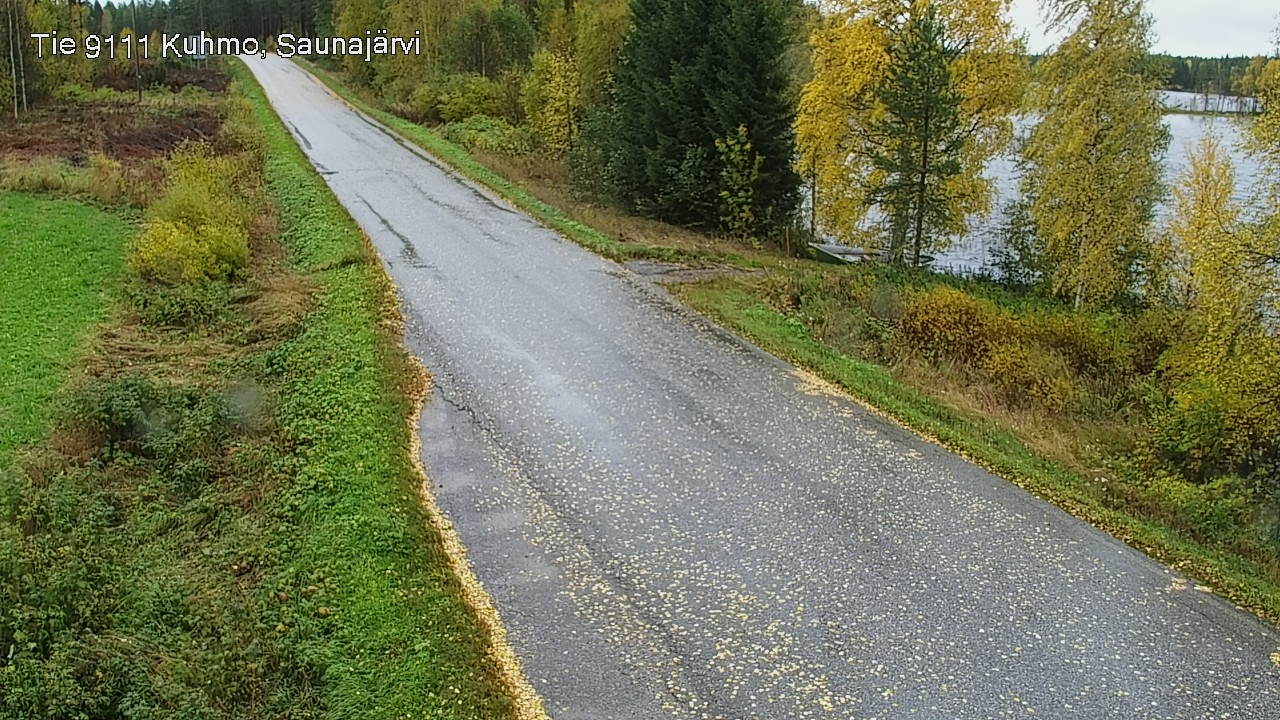Weather Camera Image Road 9111 Kuhmo, Saunajärvi, Kuhmo, Kainuu