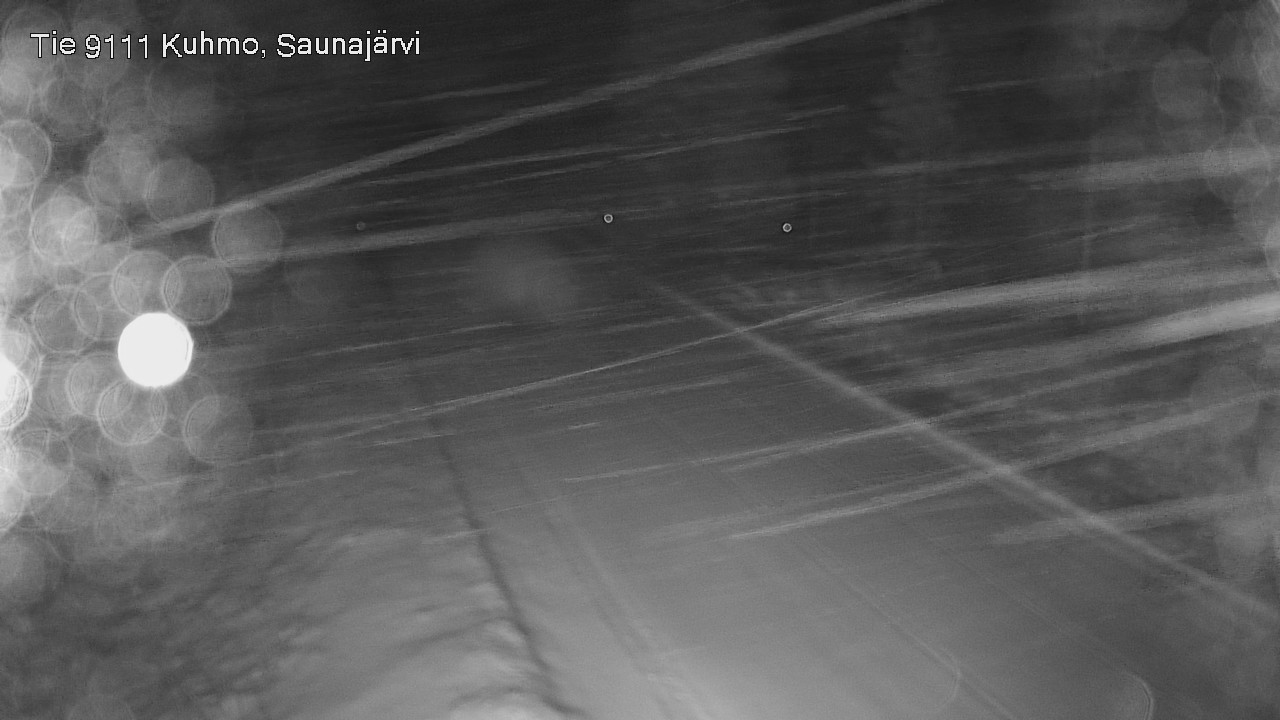 Weather Camera Image Väg 9111 Kuhmo, Saunajärvi, Kuhmo, Kainuu