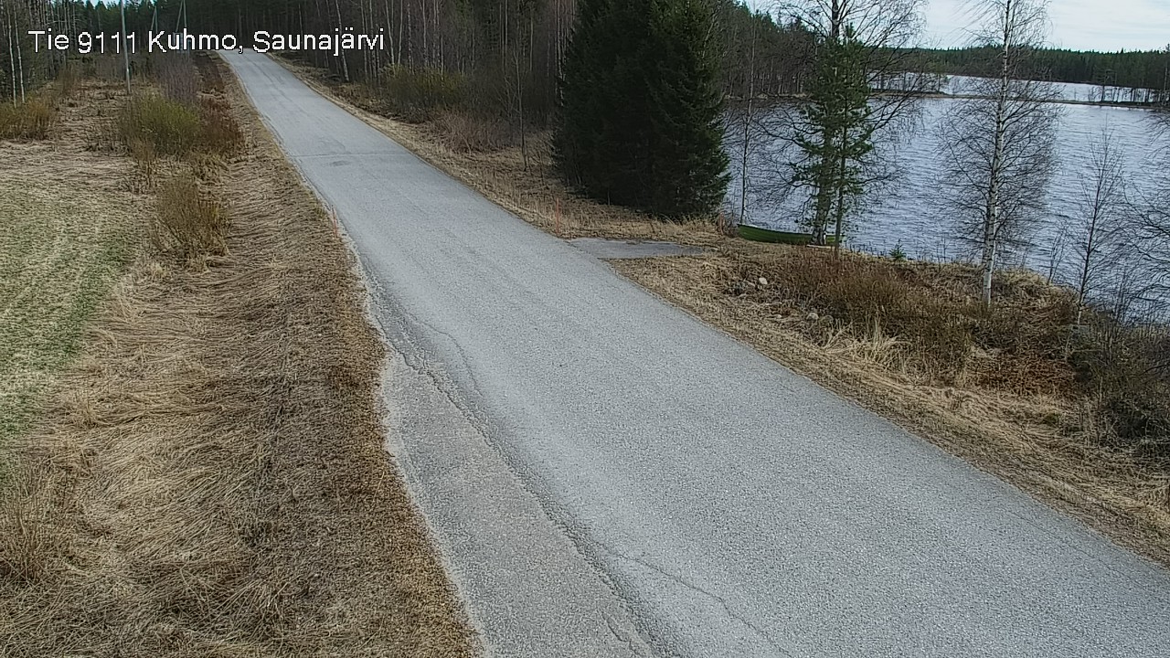 Weather Camera Image Väg 9111 Kuhmo, Saunajärvi, Kuhmo, Kainuu