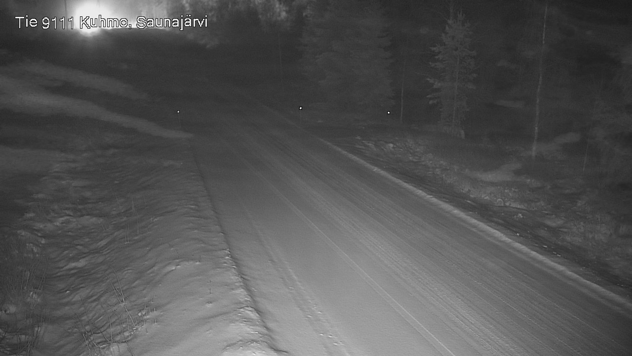 Weather Camera Image Väg 9111 Kuhmo, Saunajärvi, Kuhmo, Kainuu