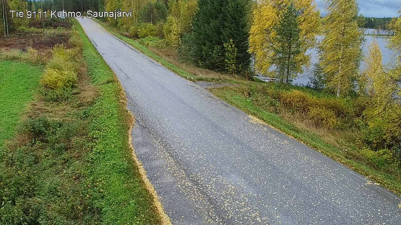Weather Camera Image Road 9111 Kuhmo, Saunajärvi, Kuhmo, Kainuu