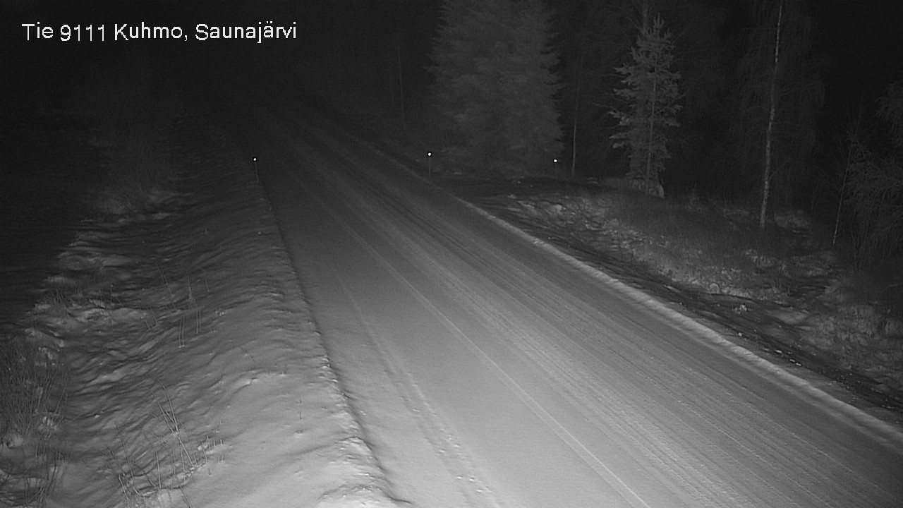 Weather Camera Image Väg 9111 Kuhmo, Saunajärvi, Kuhmo, Kainuu