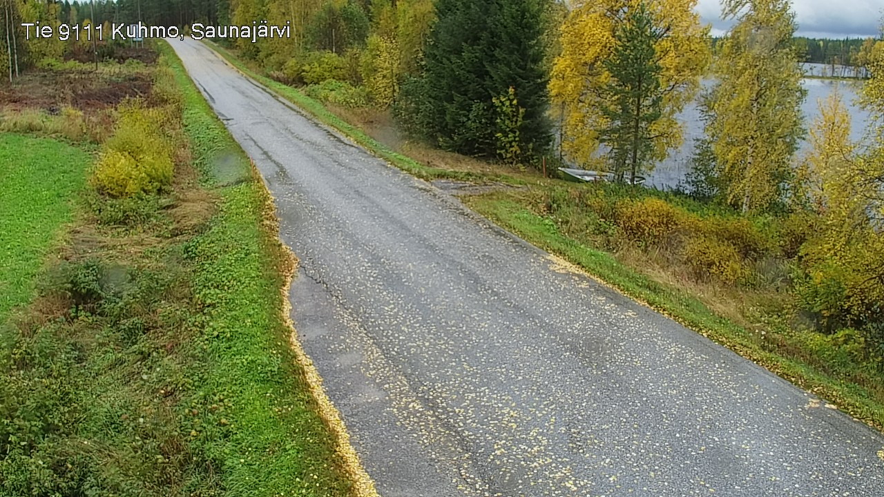 Weather Camera Image Road 9111 Kuhmo, Saunajärvi, Kuhmo, Kainuu