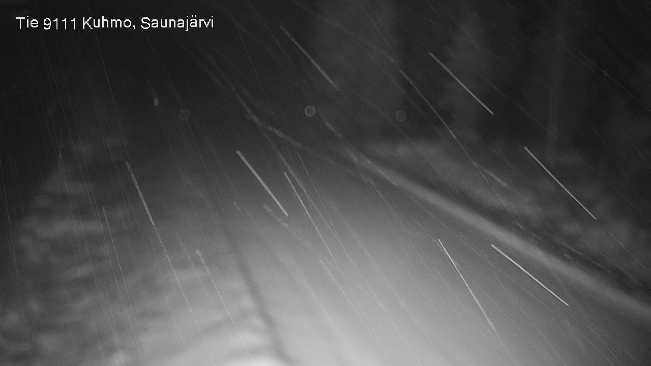Weather Camera Image Väg 9111 Kuhmo, Saunajärvi, Kuhmo, Kainuu