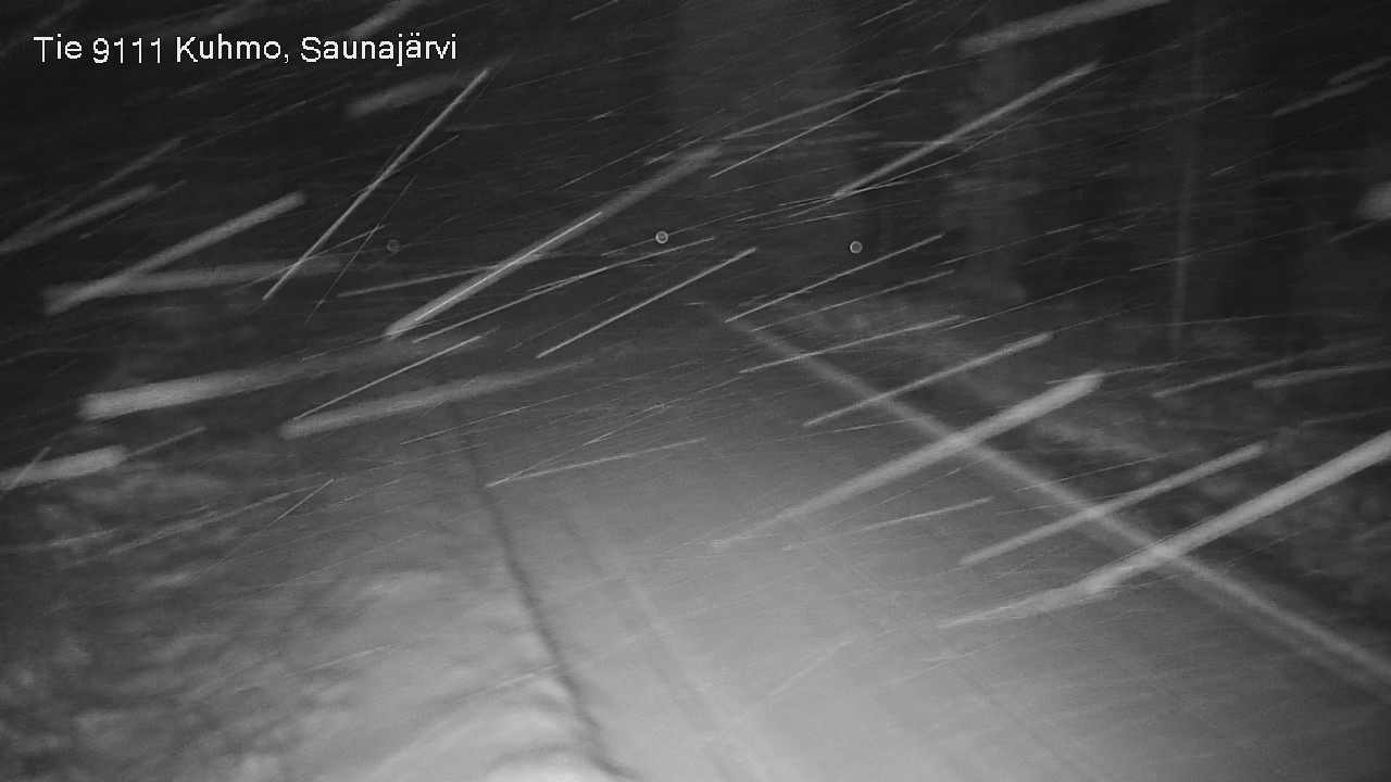 Weather Camera Image Väg 9111 Kuhmo, Saunajärvi, Kuhmo, Kainuu