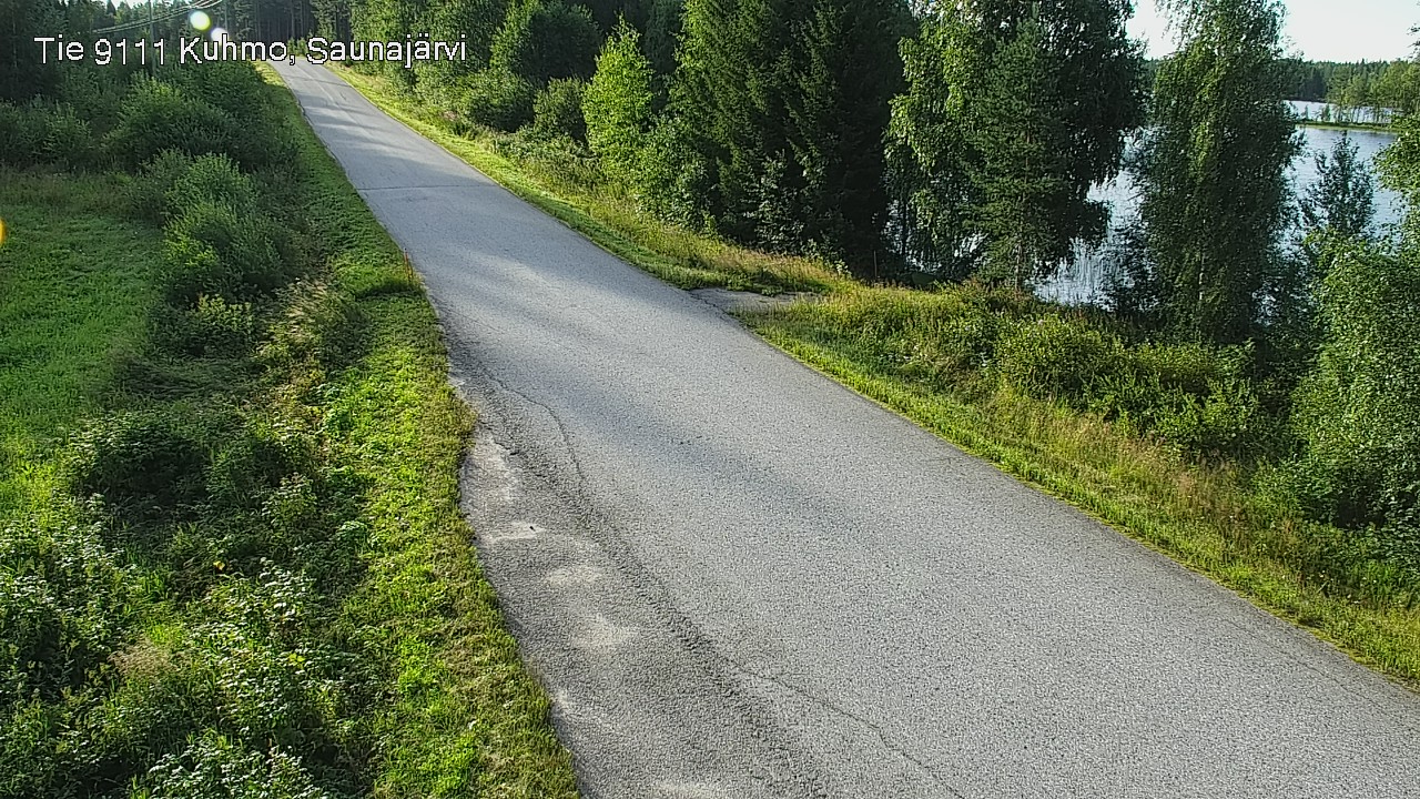 Weather Camera Image Road 9111 Kuhmo, Saunajärvi, Kuhmo, Kainuu