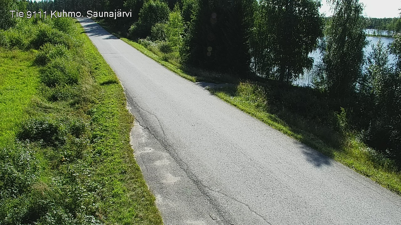Weather Camera Image Road 9111 Kuhmo, Saunajärvi, Kuhmo, Kainuu