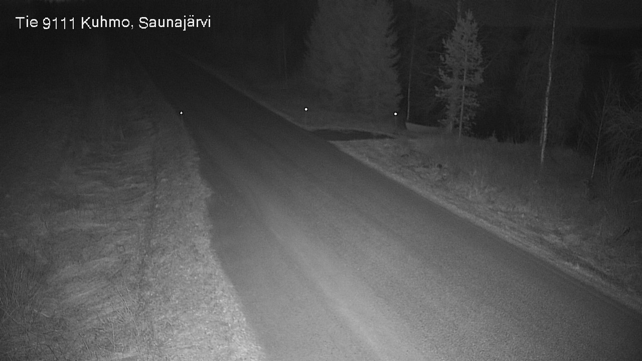 Weather Camera Image Road 9111 Kuhmo, Saunajärvi, Kuhmo, Kainuu