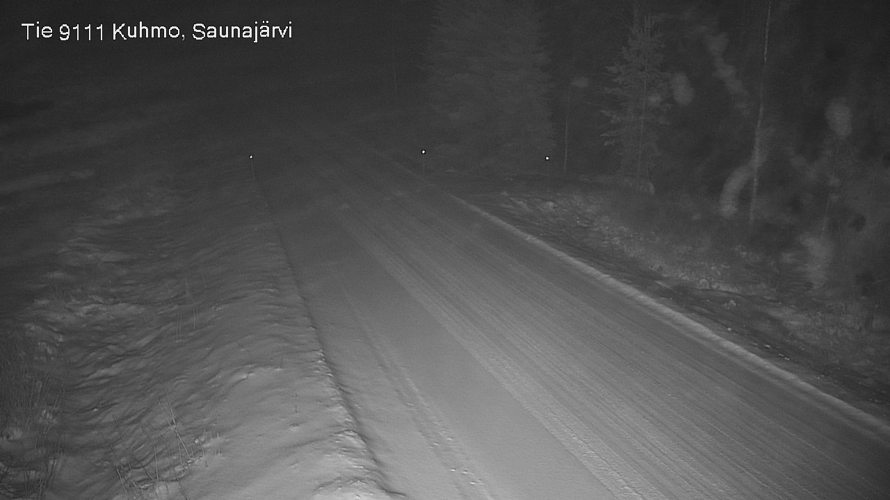 Weather Camera Image Väg 9111 Kuhmo, Saunajärvi, Kuhmo, Kainuu