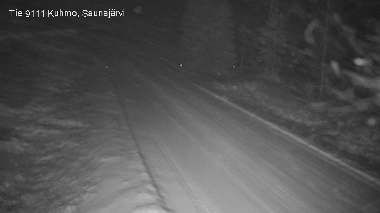 Weather Camera Image Väg 9111 Kuhmo, Saunajärvi, Kuhmo, Kainuu