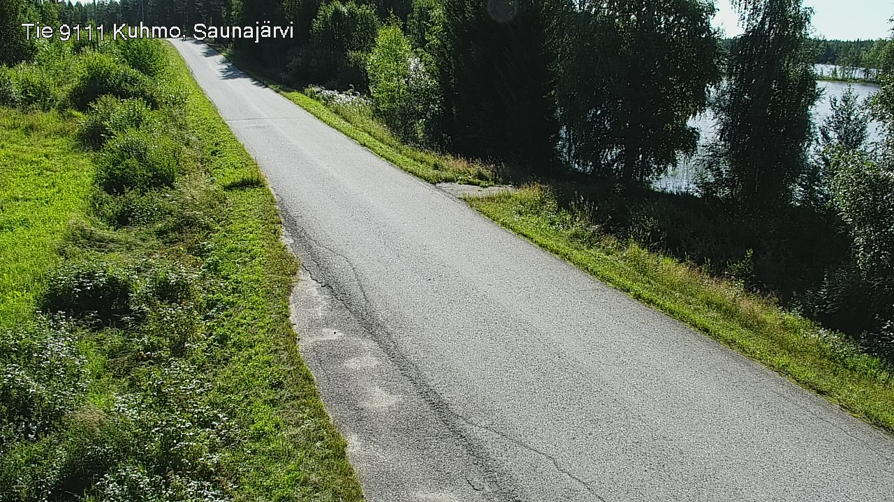 Weather Camera Image Road 9111 Kuhmo, Saunajärvi, Kuhmo, Kainuu