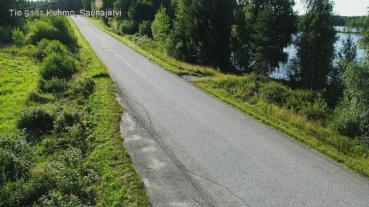 Weather Camera Image Road 9111 Kuhmo, Saunajärvi, Kuhmo, Kainuu