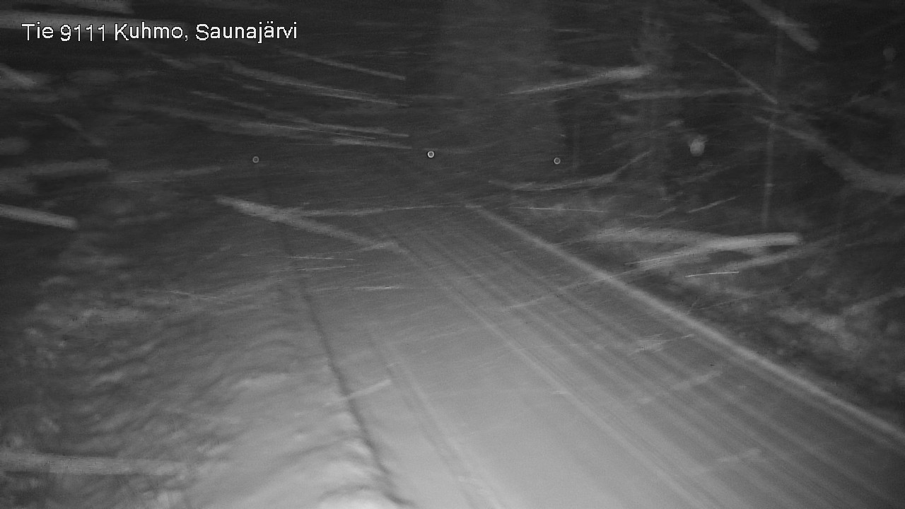 Weather Camera Image Väg 9111 Kuhmo, Saunajärvi, Kuhmo, Kainuu