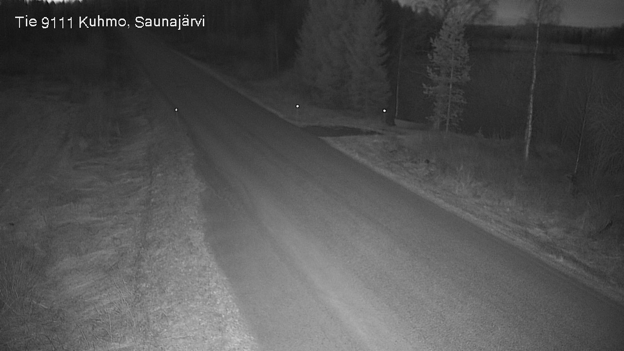 Weather Camera Image Road 9111 Kuhmo, Saunajärvi, Kuhmo, Kainuu