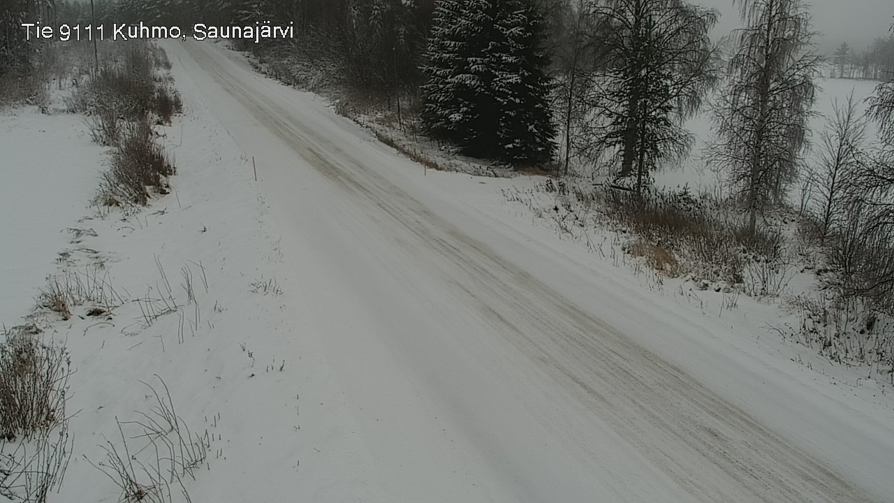 Weather Camera Image Väg 9111 Kuhmo, Saunajärvi, Kuhmo, Kainuu