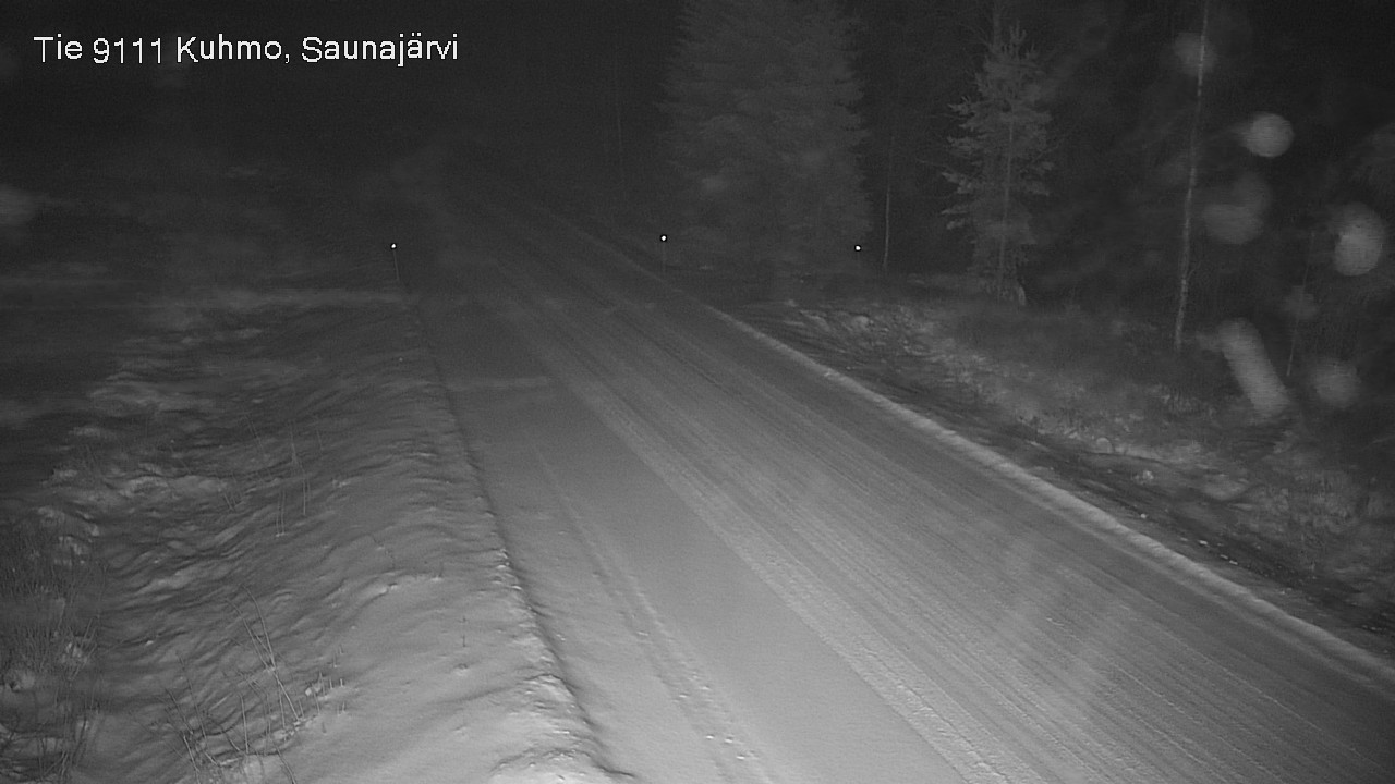 Weather Camera Image Väg 9111 Kuhmo, Saunajärvi, Kuhmo, Kainuu