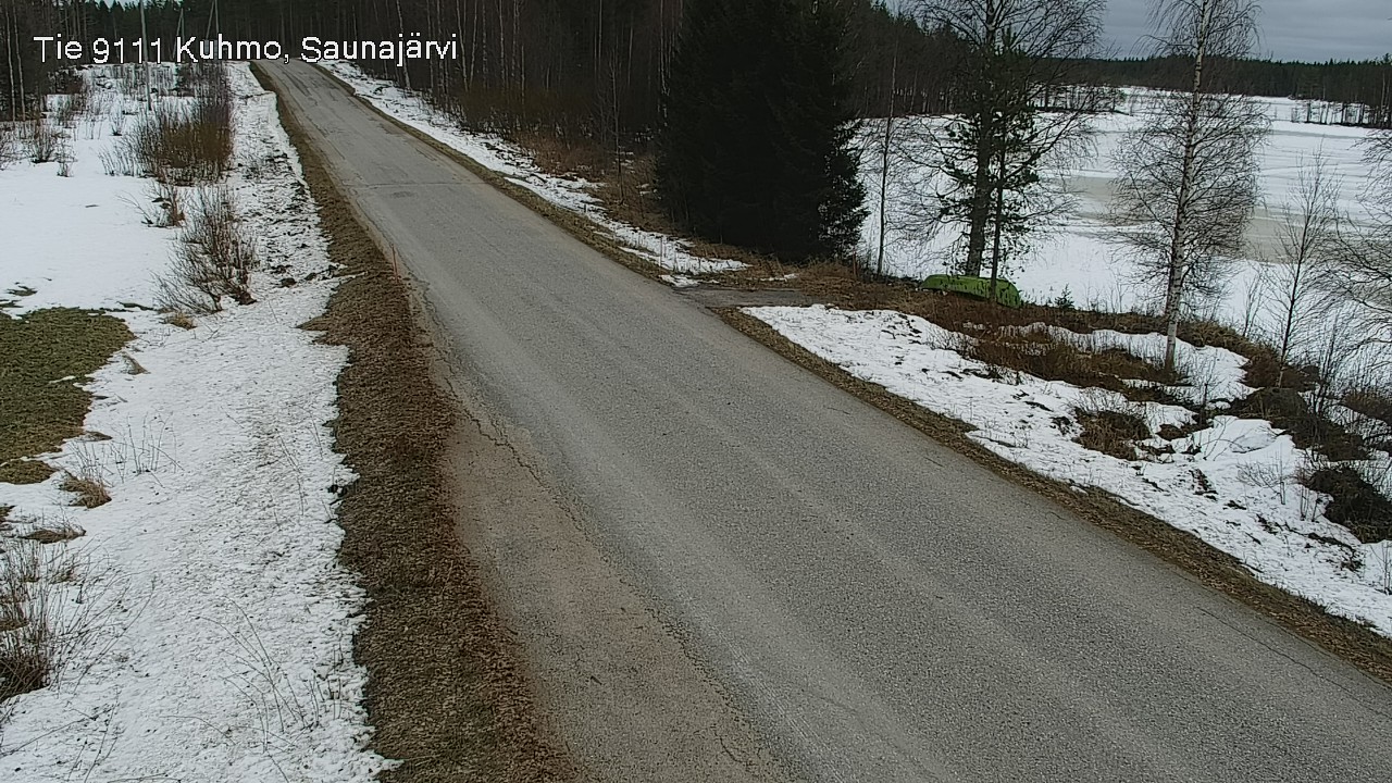 Weather Camera Image Road 9111 Kuhmo, Saunajärvi, Kuhmo, Kainuu