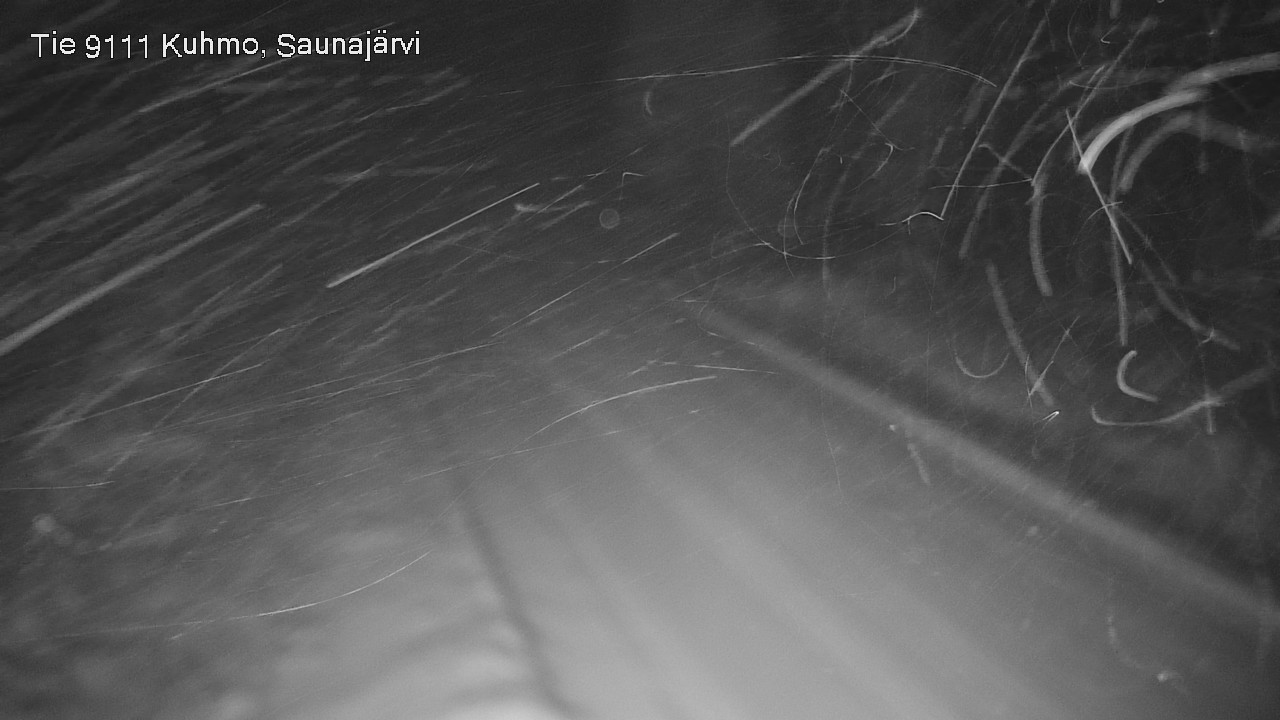 Weather Camera Image Väg 9111 Kuhmo, Saunajärvi, Kuhmo, Kainuu