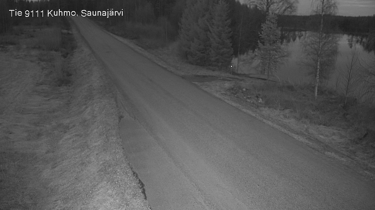 Weather Camera Image Väg 9111 Kuhmo, Saunajärvi, Kuhmo, Kainuu