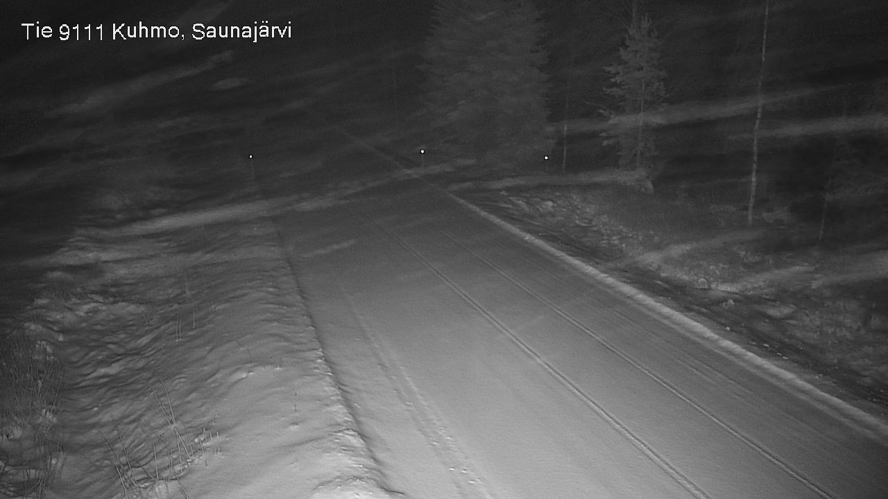 Weather Camera Image Väg 9111 Kuhmo, Saunajärvi, Kuhmo, Kainuu