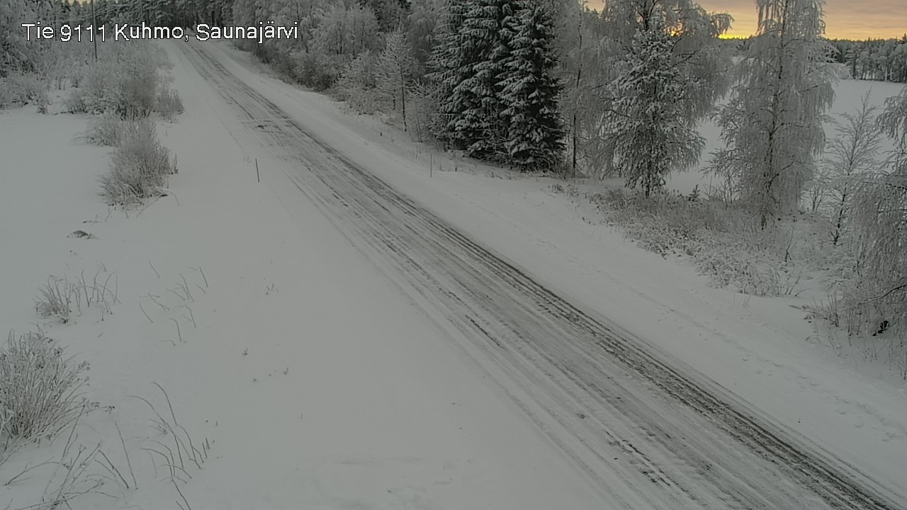 Kelikamerat Kuva Tie 9111 Kuhmo, Saunajärvi, Kuhmo, Kainuu