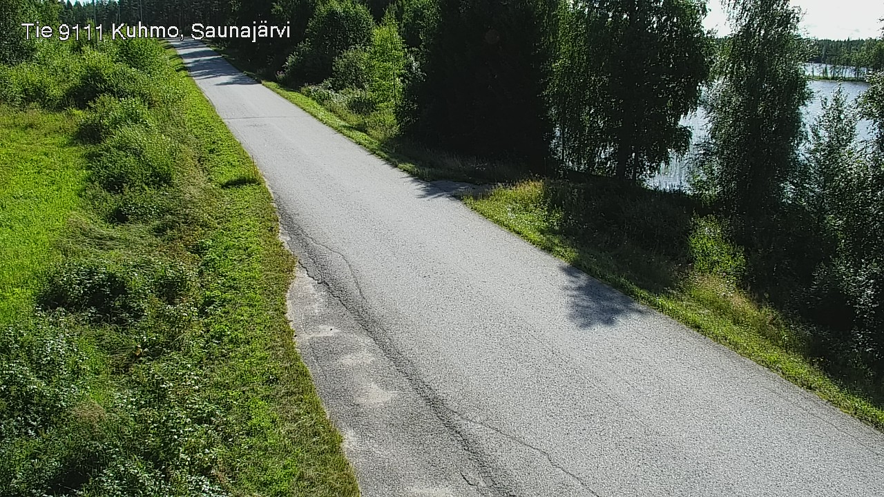 Weather Camera Image Road 9111 Kuhmo, Saunajärvi, Kuhmo, Kainuu