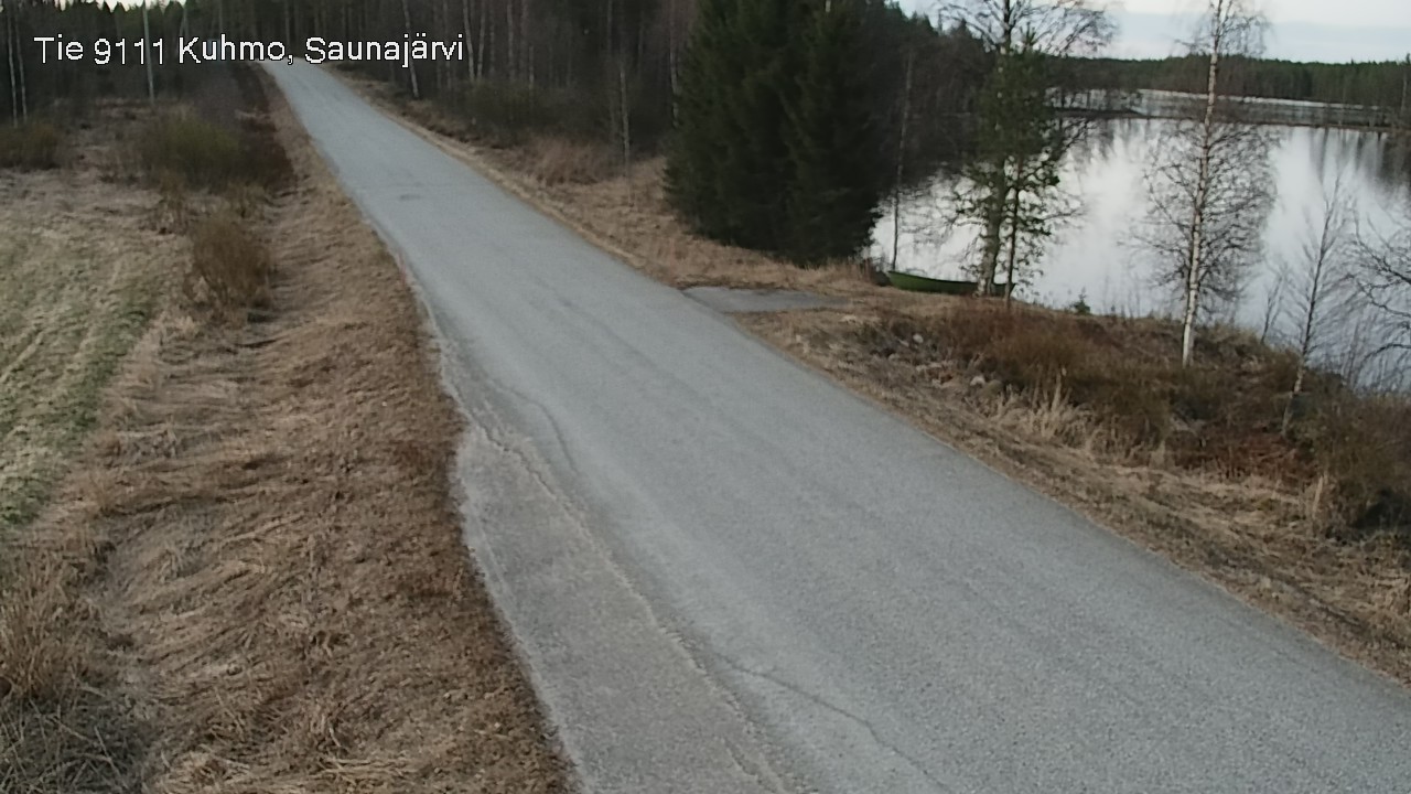 Weather Camera Image Road 9111 Kuhmo, Saunajärvi, Kuhmo, Kainuu