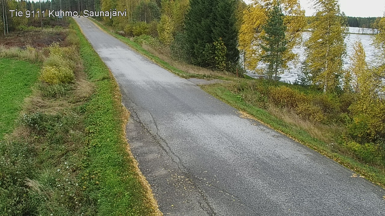 Weather Camera Image Väg 9111 Kuhmo, Saunajärvi, Kuhmo, Kainuu