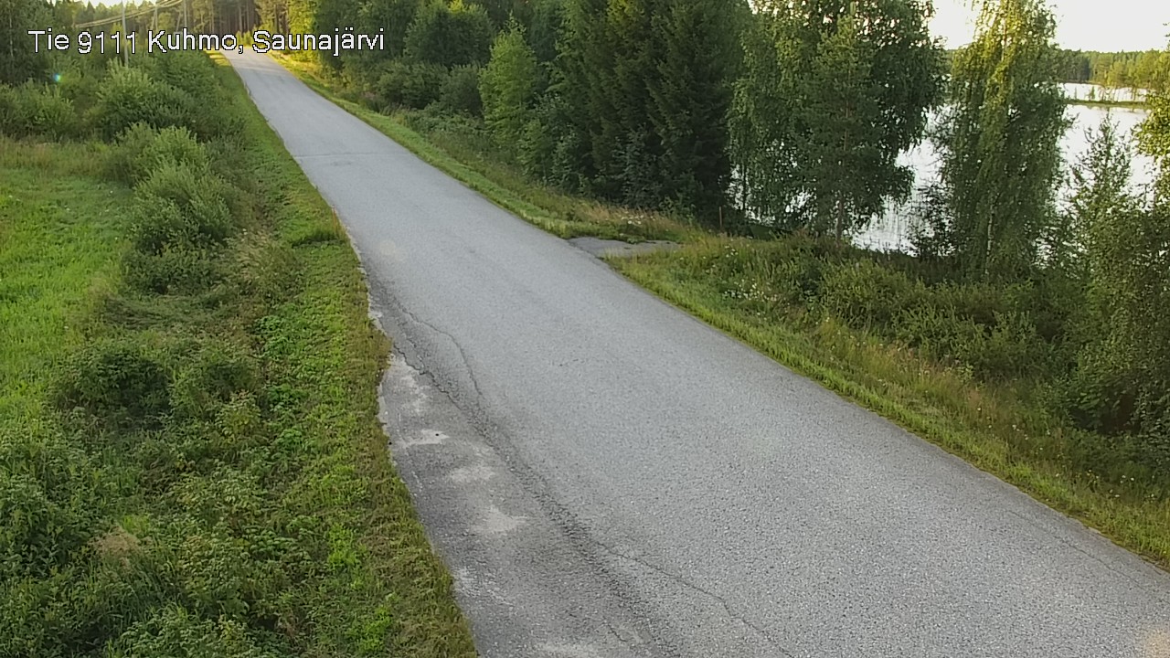 Weather Camera Image Road 9111 Kuhmo, Saunajärvi, Kuhmo, Kainuu