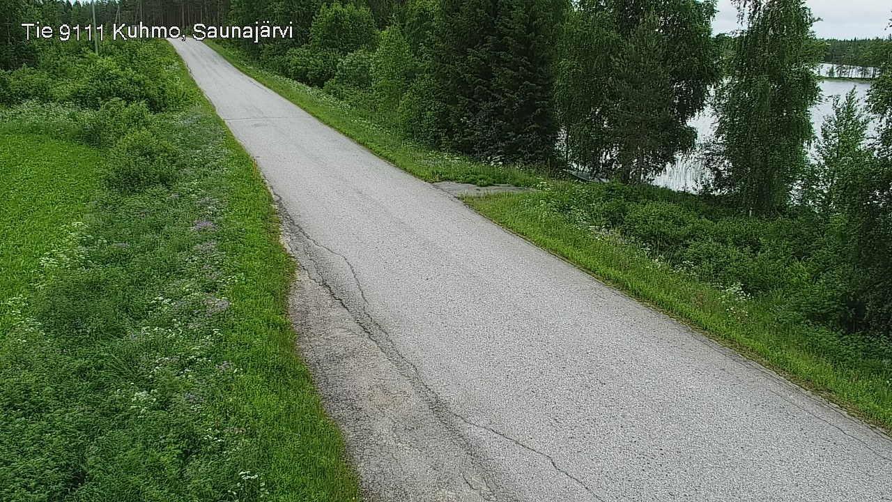 Weather Camera Image Road 9111 Kuhmo, Saunajärvi, Kuhmo, Kainuu