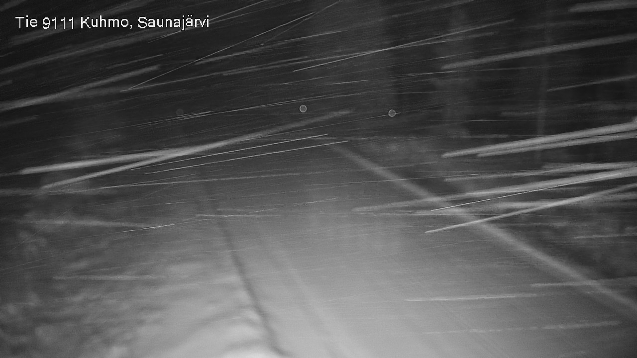 Weather Camera Image Väg 9111 Kuhmo, Saunajärvi, Kuhmo, Kainuu