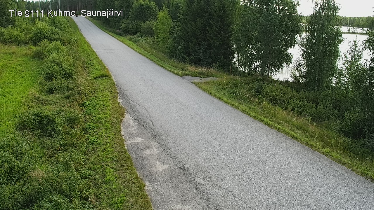 Weather Camera Image Road 9111 Kuhmo, Saunajärvi, Kuhmo, Kainuu