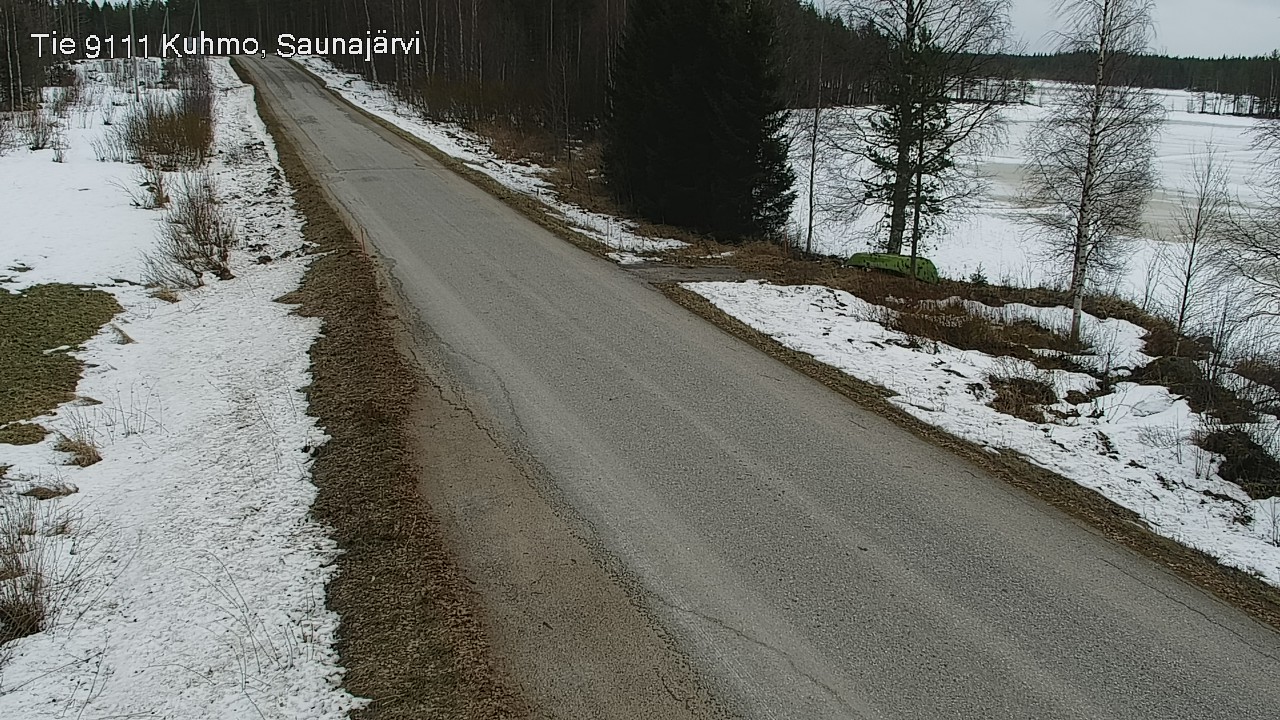 Weather Camera Image Road 9111 Kuhmo, Saunajärvi, Kuhmo, Kainuu