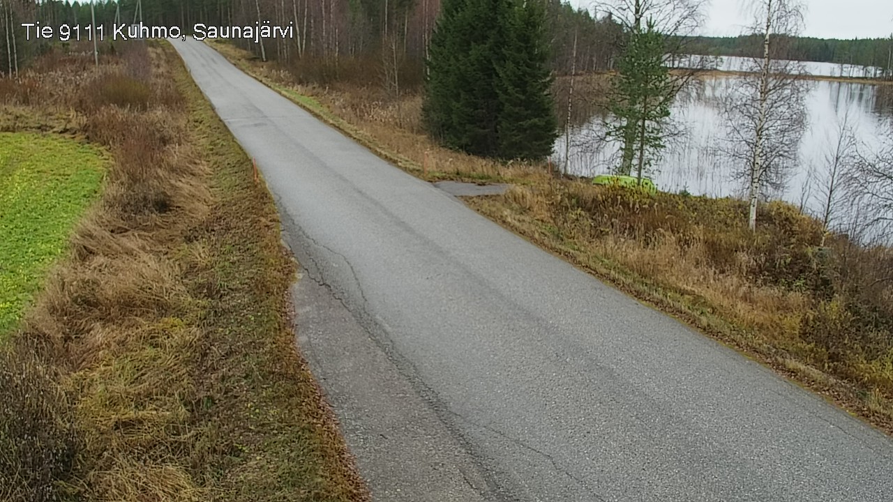 Weather Camera Image Väg 9111 Kuhmo, Saunajärvi, Kuhmo, Kainuu