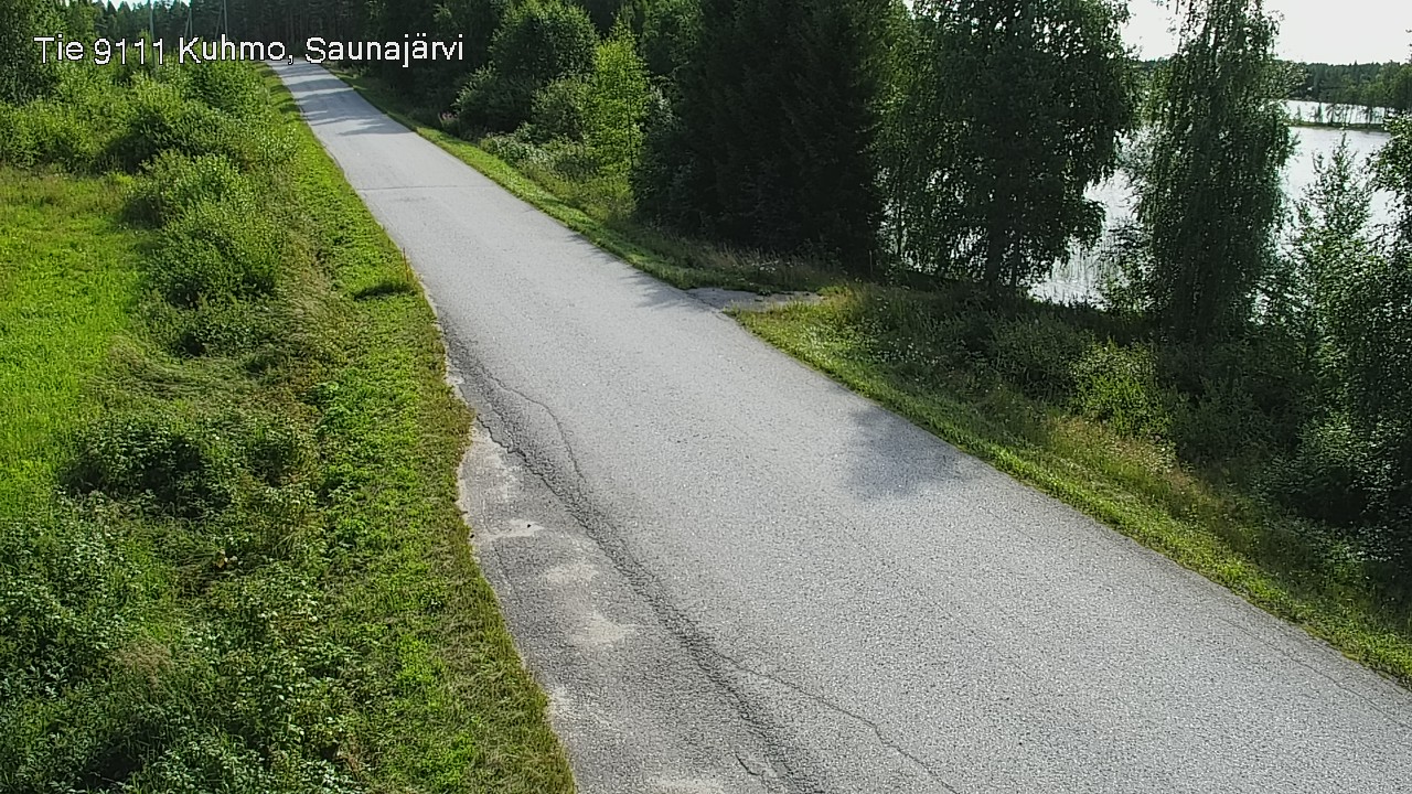 Weather Camera Image Road 9111 Kuhmo, Saunajärvi, Kuhmo, Kainuu