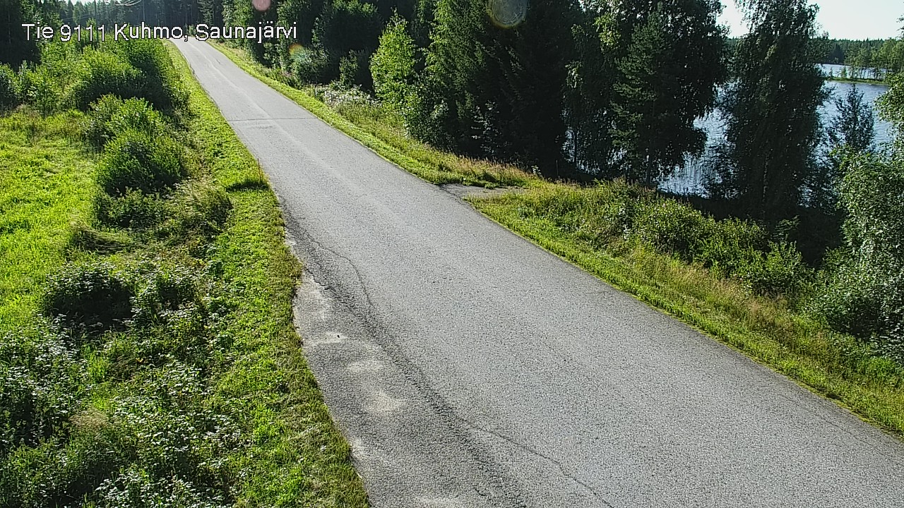 Weather Camera Image Road 9111 Kuhmo, Saunajärvi, Kuhmo, Kainuu