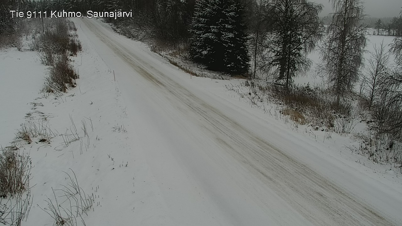 Weather Camera Image Väg 9111 Kuhmo, Saunajärvi, Kuhmo, Kainuu