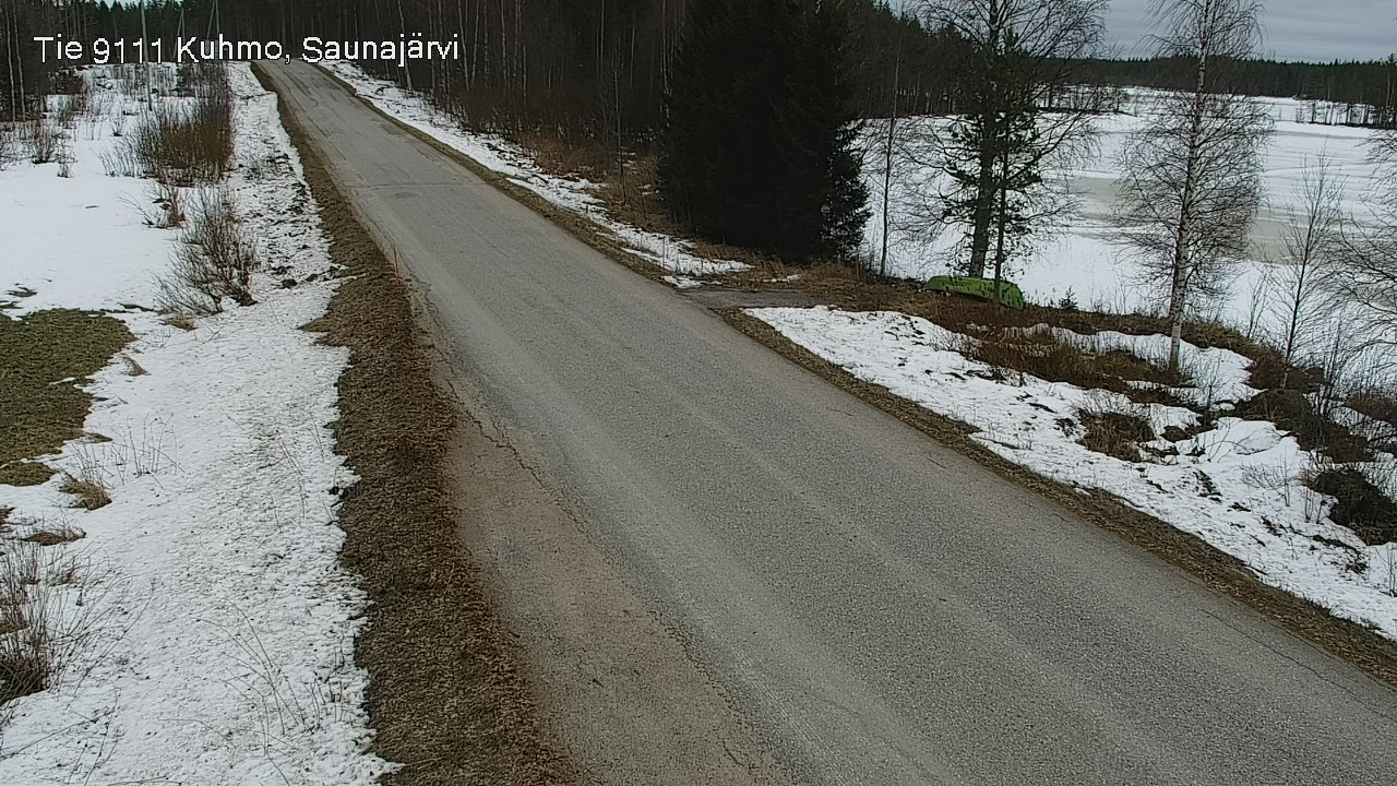 Weather Camera Image Road 9111 Kuhmo, Saunajärvi, Kuhmo, Kainuu