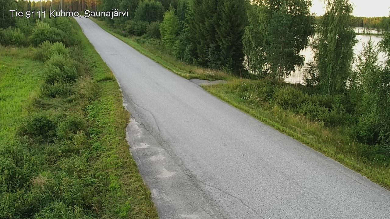 Weather Camera Image Road 9111 Kuhmo, Saunajärvi, Kuhmo, Kainuu