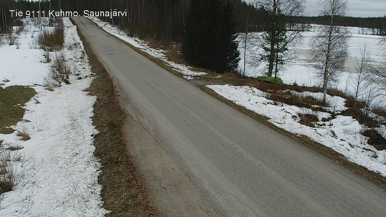 Weather Camera Image Road 9111 Kuhmo, Saunajärvi, Kuhmo, Kainuu