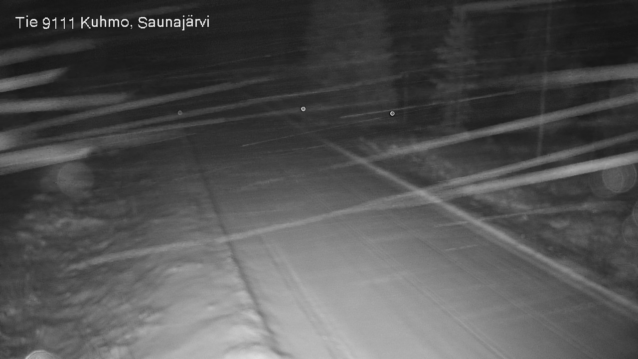 Weather Camera Image Väg 9111 Kuhmo, Saunajärvi, Kuhmo, Kainuu