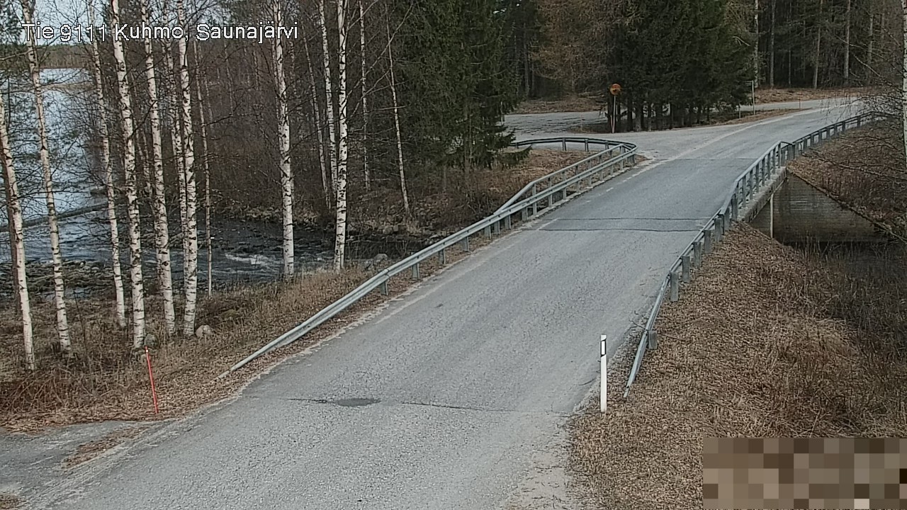 Weather Camera Image Väg 9111 Kuhmo, Saunajärvi, Kuhmo, Kainuu
