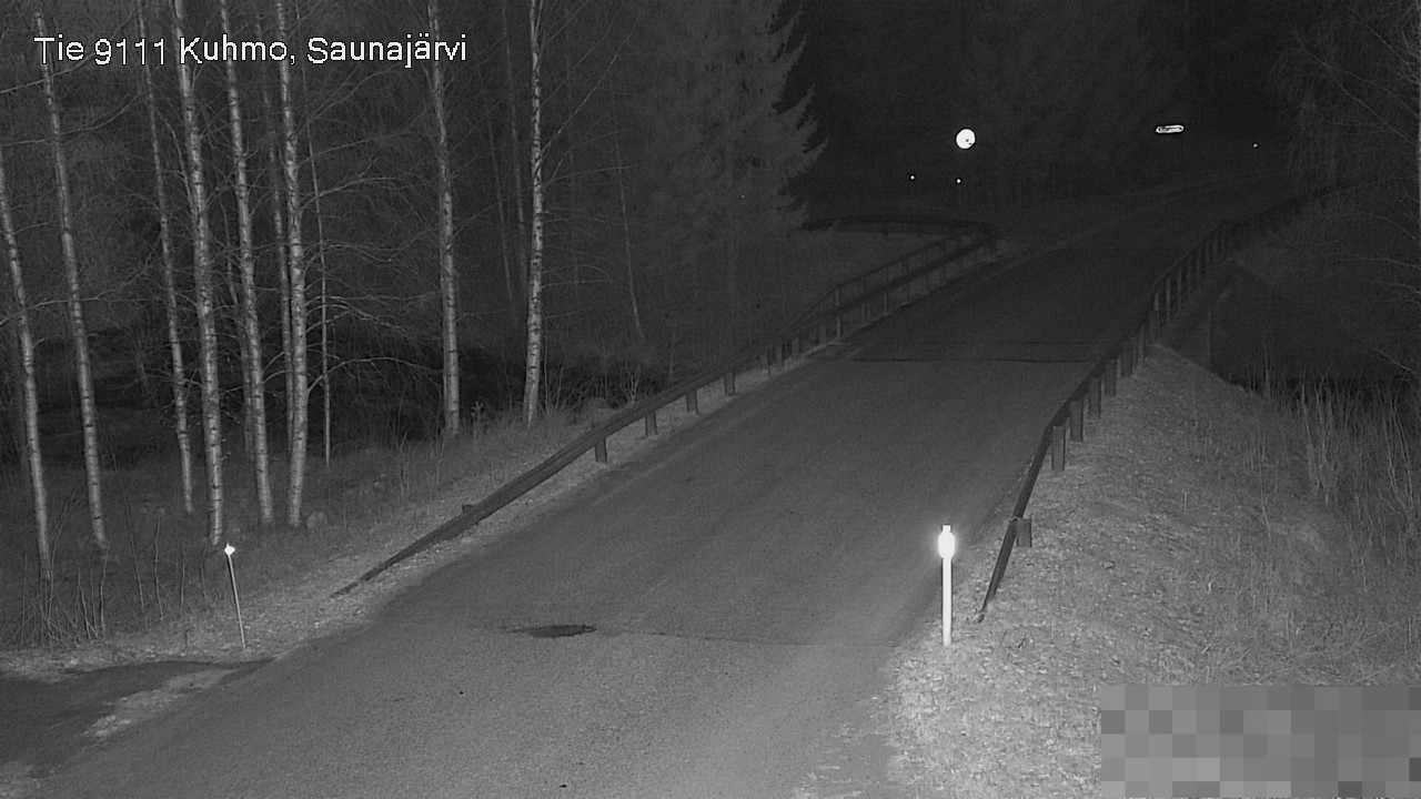 Weather Camera Image Road 9111 Kuhmo, Saunajärvi, Kuhmo, Kainuu