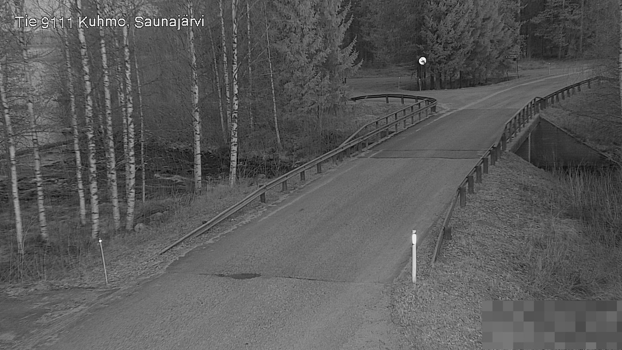 Weather Camera Image Road 9111 Kuhmo, Saunajärvi, Kuhmo, Kainuu