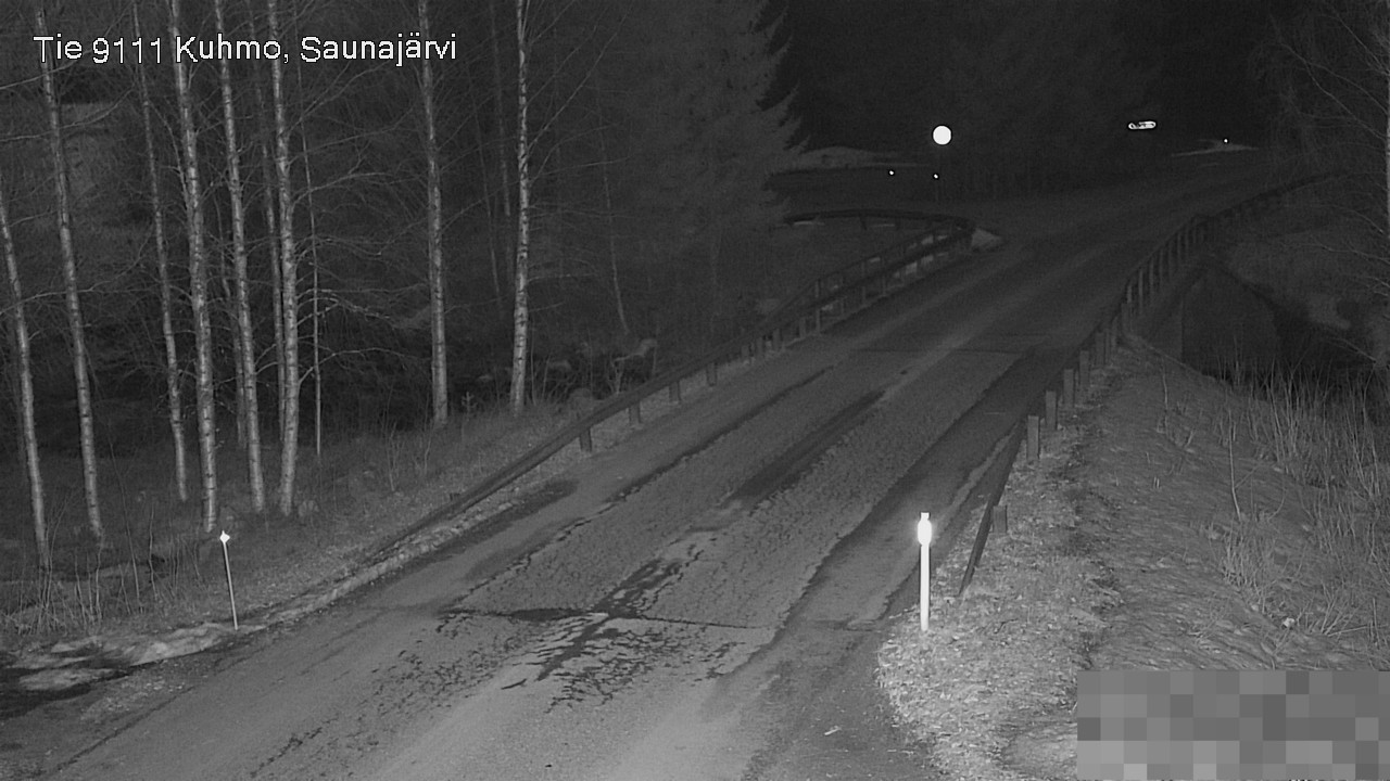 Weather Camera Image Road 9111 Kuhmo, Saunajärvi, Kuhmo, Kainuu