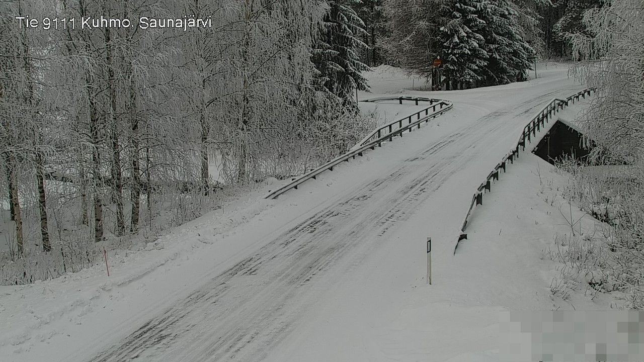 Weather Camera Image Road 9111 Kuhmo, Saunajärvi, Kuhmo, Kainuu