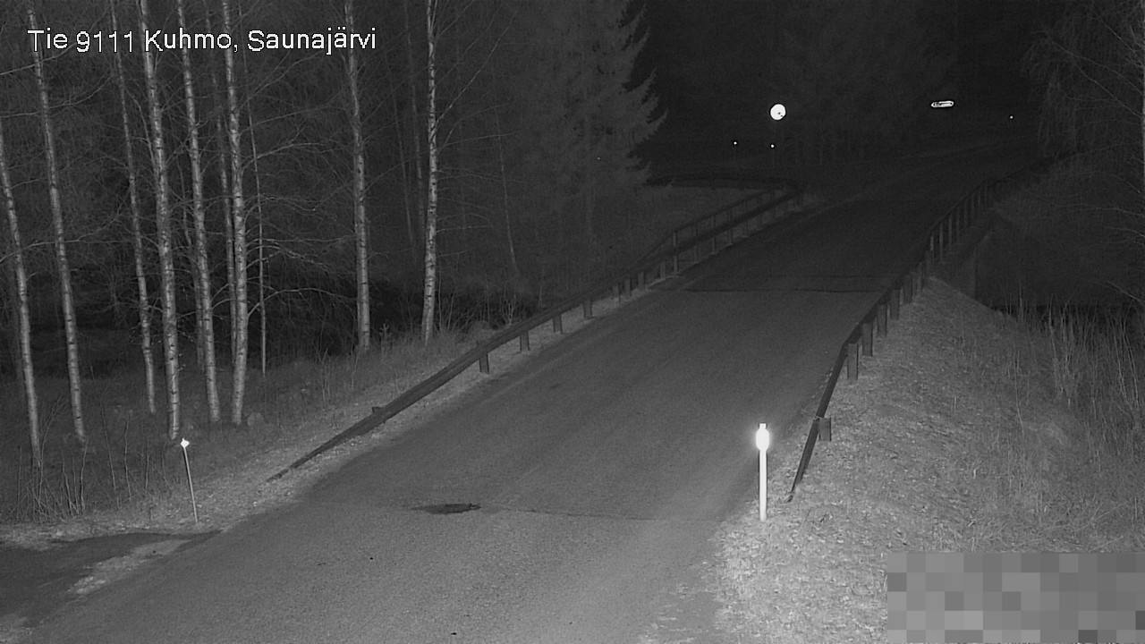 Weather Camera Image Road 9111 Kuhmo, Saunajärvi, Kuhmo, Kainuu
