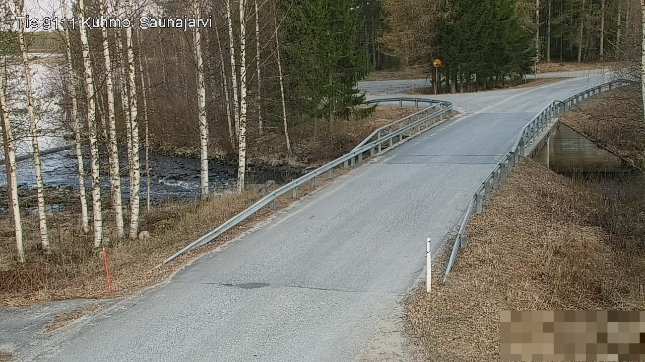 Weather Camera Image Väg 9111 Kuhmo, Saunajärvi, Kuhmo, Kainuu