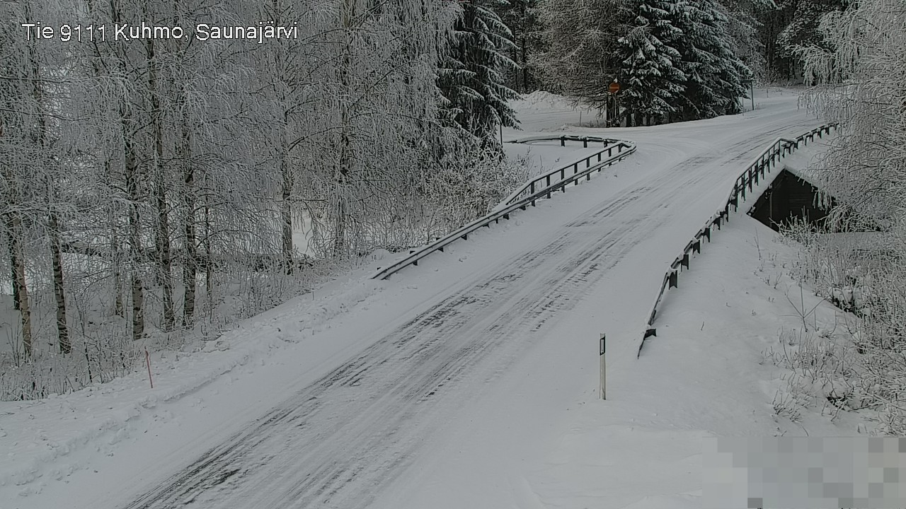 Weather Camera Image Road 9111 Kuhmo, Saunajärvi, Kuhmo, Kainuu