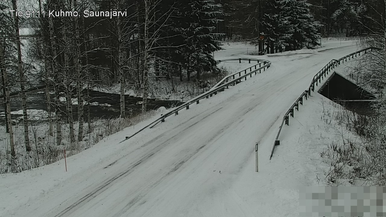 Weather Camera Image Road 9111 Kuhmo, Saunajärvi, Kuhmo, Kainuu